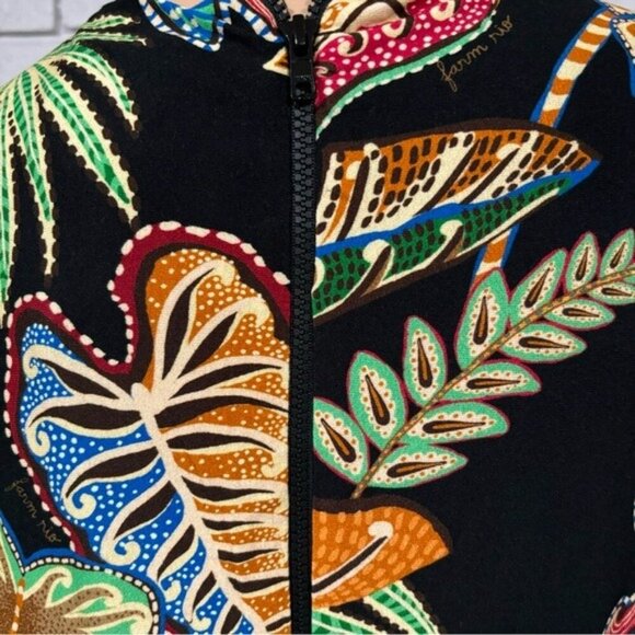Farm Rio Tropical Leaf Print Dress - Size XL - Picture 10 of 10